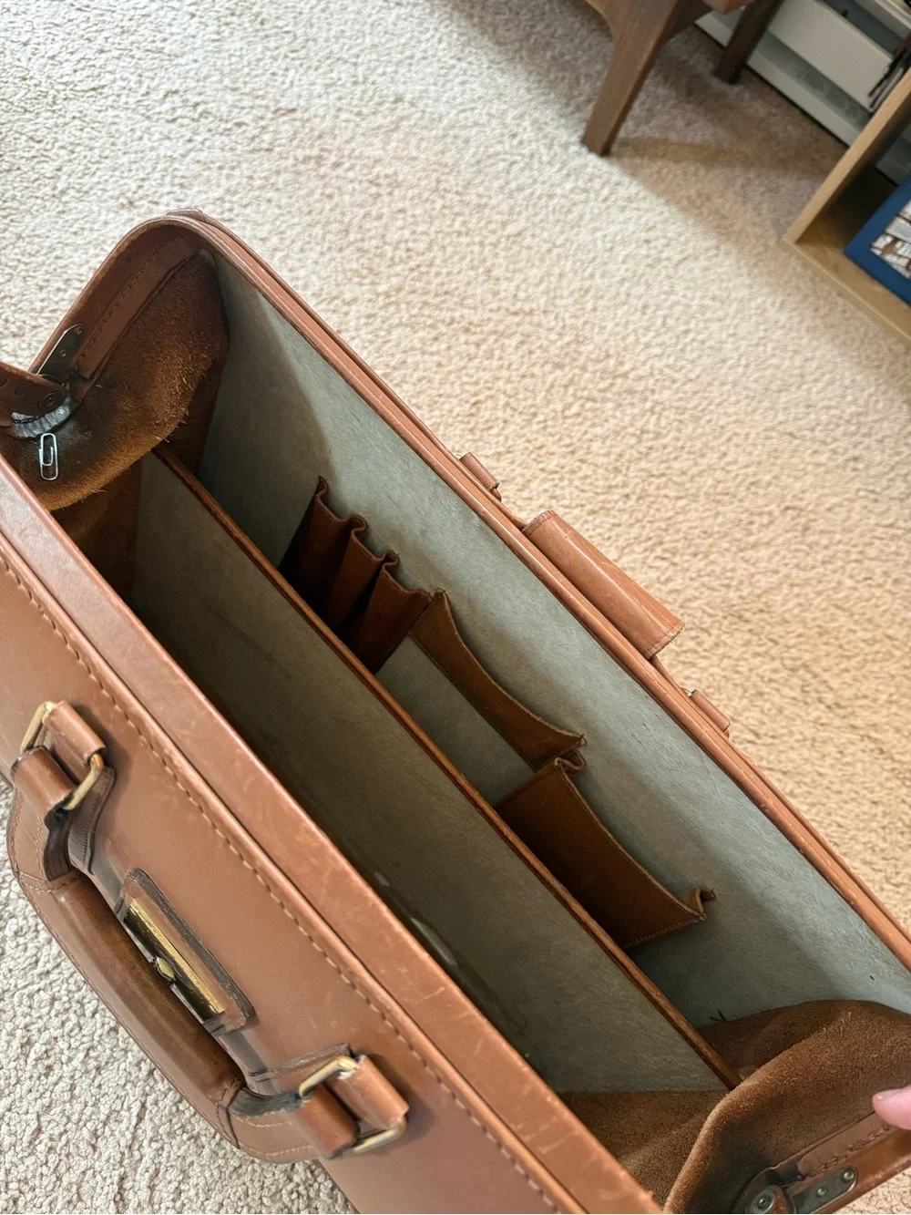 Vintage 1995 Coach Briefcase L7H-5420 | Tan Leather | USA Made